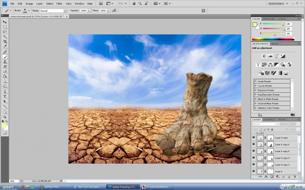 Creation of Lost Foot: Step 5